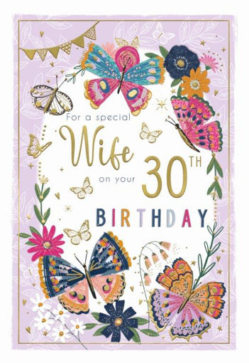 Picture of FOR A SPECIAL WIFE ON YOUR 30TH BIRTHDAY CARD